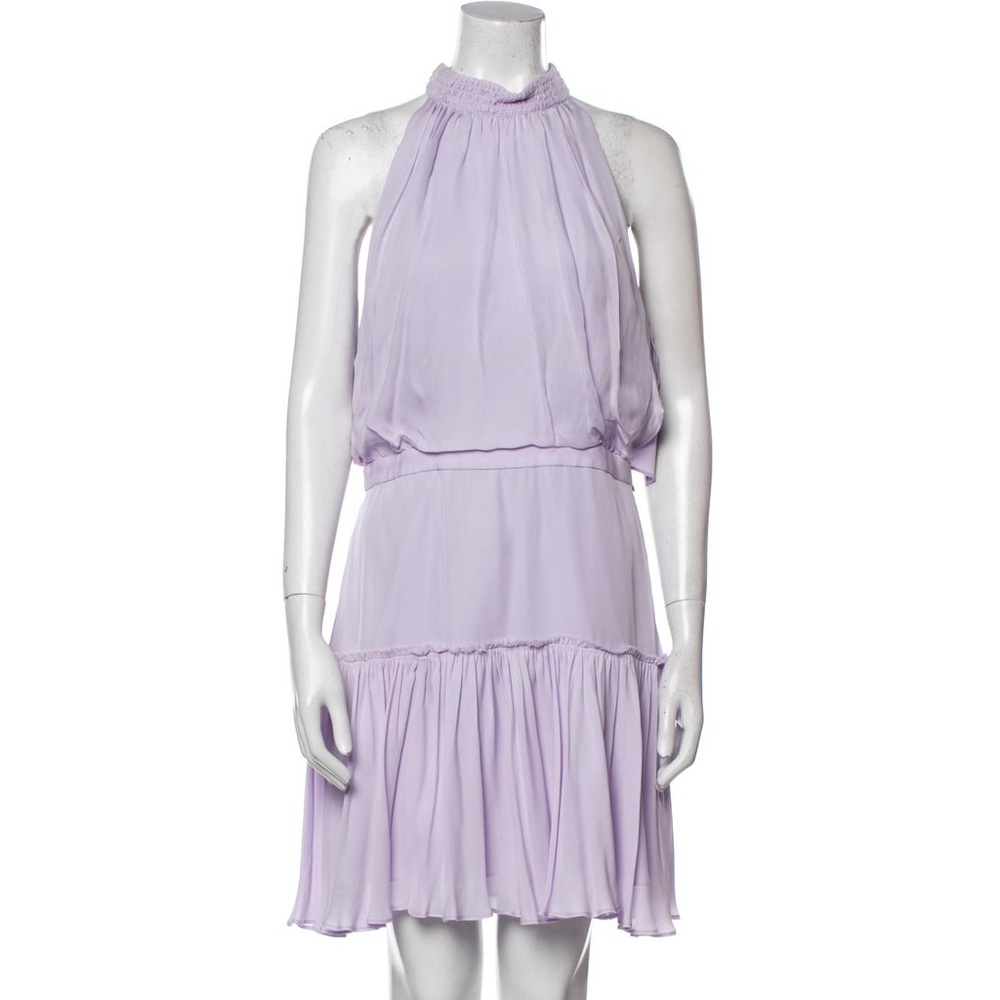 Lavender Silk Halter Dress